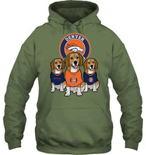 Load image into Gallery viewer, Denver Broncos Beagles fan shirt
