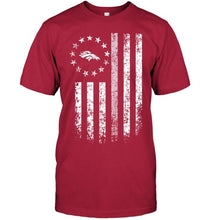 Load image into Gallery viewer, Denver Broncos american flag stars shirt