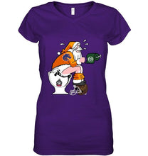 Load image into Gallery viewer, Santa Boise State Broncos in bathroom shirt