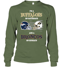 Load image into Gallery viewer, I'm Colorado Buffaloes on Saturdays and Denver Broncos on Sundays shirt