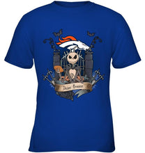 Load image into Gallery viewer, Denver Broncos Jack Skellington shirt
