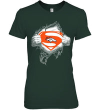 Load image into Gallery viewer, Denver Broncos Superman Ripped shirt