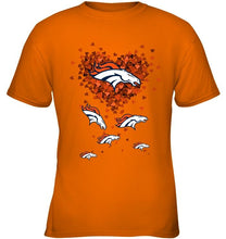 Load image into Gallery viewer, Denver Broncos tiny hearts shape shirt