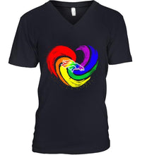 Load image into Gallery viewer, Denver Broncos lgbt tornado heart shirt