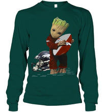 Load image into Gallery viewer, Groot loves Denver Broncos fan hoodie