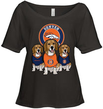 Load image into Gallery viewer, Denver Broncos Beagles fan shirt
