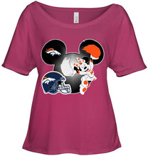 Load image into Gallery viewer, Denver Broncos Minnie cheerleader shirt