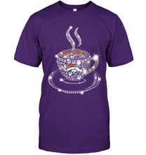 Load image into Gallery viewer, Denver Broncos coffee cup diamond glitter shirt