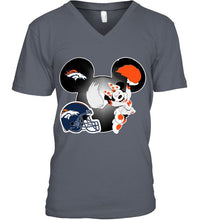 Load image into Gallery viewer, Denver Broncos Minnie cheerleader shirt