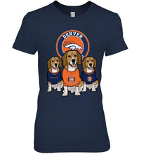 Load image into Gallery viewer, Denver Broncos Beagles fan shirt