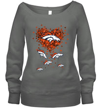 Load image into Gallery viewer, Denver Broncos tiny hearts shape shirt