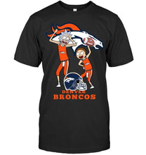 Load image into Gallery viewer, Denver Broncos Rick and morty fan shirt