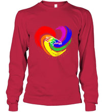 Load image into Gallery viewer, Denver Broncos lgbt tornado heart shirt