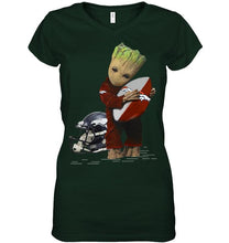 Load image into Gallery viewer, Groot loves Denver Broncos fan hoodie
