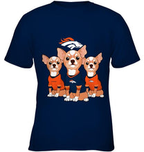Load image into Gallery viewer, Denver Broncos Chihuahuas fan shirt