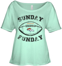 Load image into Gallery viewer, Sunday funday Denver Broncos lover shirt