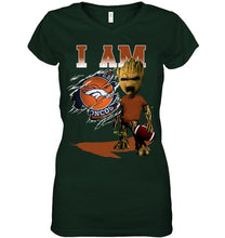 Load image into Gallery viewer, I am Denver Broncos groot shirt