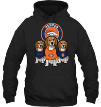 Load image into Gallery viewer, Denver Broncos Beagles fan shirt