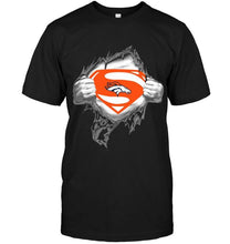 Load image into Gallery viewer, Denver Broncos Superman Ripped shirt