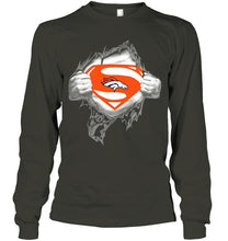 Load image into Gallery viewer, Denver Broncos Superman Ripped shirt