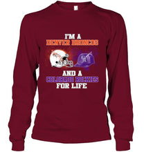 Load image into Gallery viewer, i'm a Denver Bronco and a Colorado Rockie for life shirt
