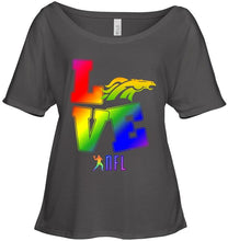 Load image into Gallery viewer, Love Denver Broncos lgbt NFL shirt