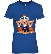 Load image into Gallery viewer, Denver Broncos Chihuahuas fan shirt