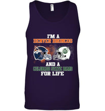 Load image into Gallery viewer, i'm a Denver Bronco and a Colorado State Ram for life shirt