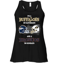 Load image into Gallery viewer, I'm Colorado Buffaloes on Saturdays and Denver Broncos on Sundays shirt