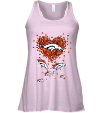 Load image into Gallery viewer, Denver Broncos tiny hearts shape shirt