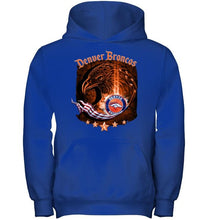 Load image into Gallery viewer, denver broncos eagle american flag shirt