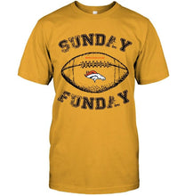 Load image into Gallery viewer, Sunday funday Denver Broncos lover shirt