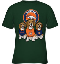 Load image into Gallery viewer, Denver Broncos Beagles fan shirt