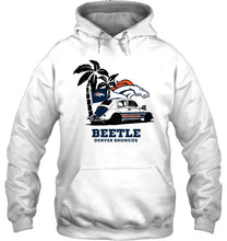 Load image into Gallery viewer, Beetle Denver Broncos on beach shirt
