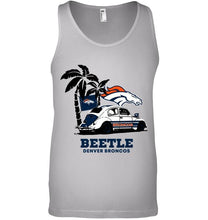 Load image into Gallery viewer, Beetle Denver Broncos on beach shirt