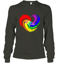 Load image into Gallery viewer, Denver Broncos lgbt tornado heart shirt
