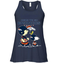 Load image into Gallery viewer, Here we go Denver Broncos snoopy shirt