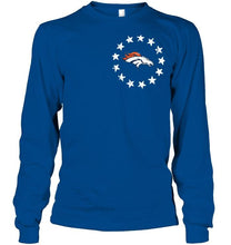 Load image into Gallery viewer, Denver Broncos american star flag shirt