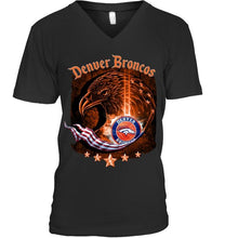 Load image into Gallery viewer, denver broncos eagle american flag shirt