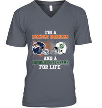 Load image into Gallery viewer, i'm a Denver Bronco and a Colorado State Ram for life shirt
