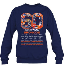 Load image into Gallery viewer, 60 years of denver broncos signed shirt