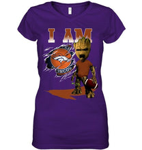 Load image into Gallery viewer, I am Denver Broncos groot shirt