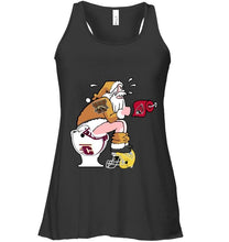 Load image into Gallery viewer, Santa Western Michigan Broncos in bathroom shirt