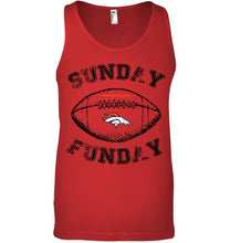 Load image into Gallery viewer, Sunday funday Denver Broncos lover shirt