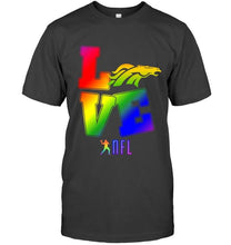 Load image into Gallery viewer, Love Denver Broncos lgbt NFL shirt