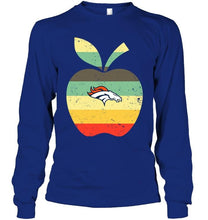 Load image into Gallery viewer, Denver Broncos teacher apple retro shirt