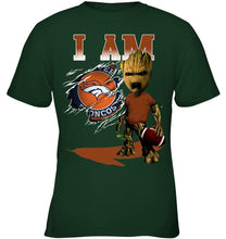 Load image into Gallery viewer, I am Denver Broncos groot shirt