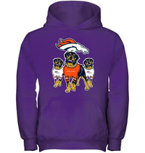 Load image into Gallery viewer, Denver Broncos Rottweilers fan hoodie