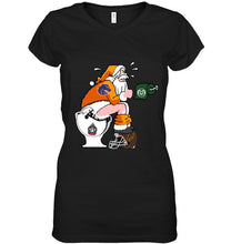 Load image into Gallery viewer, Santa Boise State Broncos in bathroom shirt