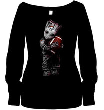 Load image into Gallery viewer, baby groot loves Denver Broncos shirt